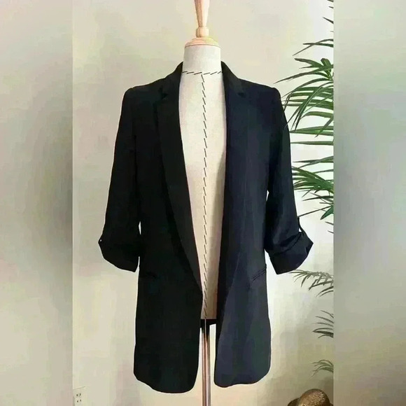 Zara Jackets & Blazers - Zara Black Flowy Lightweight Blazer Jacket | Size XS